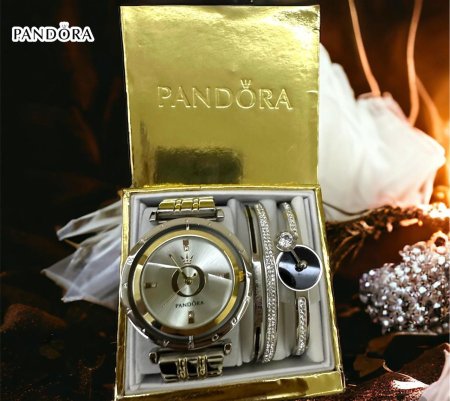 طقم ساعة وأسوارة Pandora ستاتي  <br> <span class='text-color-warm'>سيتوفر قريباً</span>